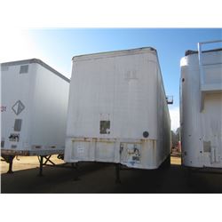 FRUEHAUF 48' T/A VAN TRAILER, S/N 1H2V04820DA000736, SLIDING AXLE, 11R22.5 TIRES