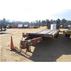 INTERSTATE 27' T/A TRAILER, S/N 1JKLA409XA002152, 102" WIDE, 6' DOVETAIL, MANUAL RAMPS, PINTLE HOOK,