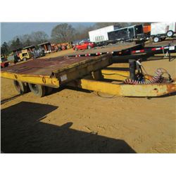 8' X 17' T/A TILT TRAILER, S/N , PINTLE HOOK,7.50-15 TIRES