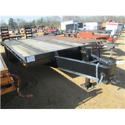 8'X20' SHOPBUILT T/A TRAILER, 4' DOVETAIL W/RAMPS, 8.75R16.5LT TIRES (BILL OF SALE ONLY)