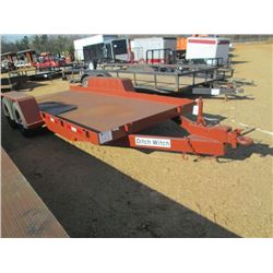 DITCH WITCH 77" X 16' T/A EQUIPMENT TRAILER, S/N R111817, LT235/75R15 TIRES, PINTLE HOOK