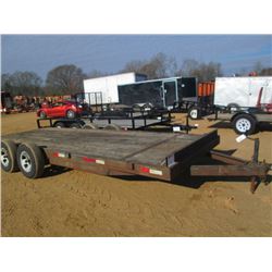 7' X 20' T/A HOMEMADE TAG TRAILER, S/N , ST225/75R15 TIRES, RAMPS