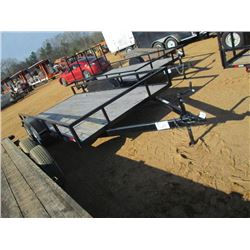 6' 10" X 16' T/A UTILITY TRAILER, S/N 100014265 (BILL OF SALE ONLY)