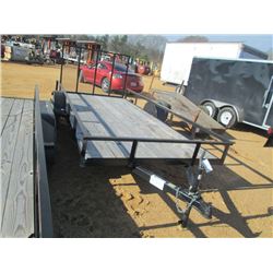 2013 6' X 14' S/A UTILITY TRAILER, S/N 1B9BUI410DF932358, 3,500# CAP (BILL OF SALE ONLY)
