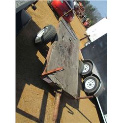 4' X 8' SHOP BUILT S/A TAG TRAILER, (BILL OF SALE ONLY)