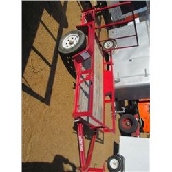 LONE WOLF 5" X 8" S/A TAG TRAILER, S/N 4P7U508117F020827, EXPANDED METAL RAMPS, 175/80D13 TIRES (COU