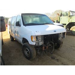 1998 FORD PASSENGER VAN, S/N 1FBSS31L3WHA44828