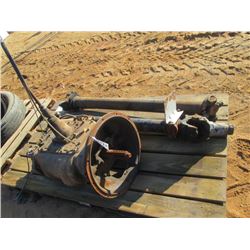 1 EATON ROADRANGER TRANSMISSION & (2) DRIVE SHAFTS