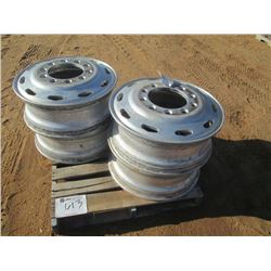 1 LOT (4) 24.5 X 8.5 ALUMINUM RIMS