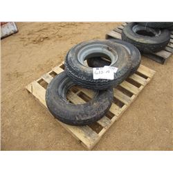 1 LOT (8) 14.5 TIRES & RIMS