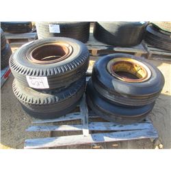 1 LOT (5) 7.50-15 TIRES & RIMS