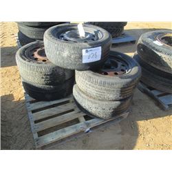 1 LOT (5) P235/55R17 TIRES & RIMS