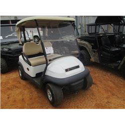 CLUB CAR ELECTRIC GOLF CART, S/N PQ1144-246101, CANOPY, WINDSHIELD