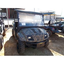 CUB CADET 4X4 ATV, S/N 1E166G40022, WINDSHEILD, CANOPY, DUMP BED, 3 CYL CAT DIESEL, METER READING 37