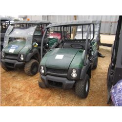 KAWASAKI MULE 610, S/N JK1AFEA15BB555891 (11 YR) 4X4, GAS ENGINE, DUMP BED, CANOPY, METER READING 1,