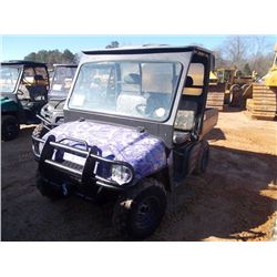 2003 POLARIS RANGER 4X4, S/N 4XARD50A93D159590, GAS ENG, CANOPY, FRONT & REAR WINDSHIED, TILT BED, B