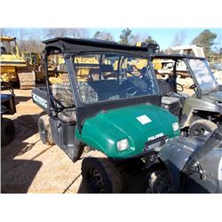 2002 POLARIS RANGER 4X4, S/N 4XARD50AP2D152766, GAS ENG, CANOPY, WINDSHIELD, TILT BED, ODOMETER READ