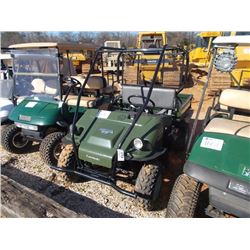 KAWASAKI MULE 550, S/N JK1AFBC15XB509707, GAS ENG, LIFT BED ROLLBAR, METER READING 853 HRS