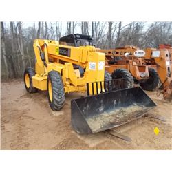 2005 JCB 506C TELESCOPIC FORKLIFT, S/N SLP506C05E0588551, 6,000# CAP, FORKS, GP BUCKET, CANOPY, METE