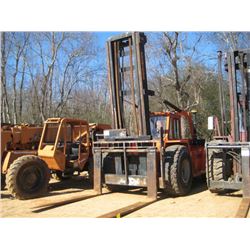 EAVES E-300 FORKLIFT, S/N 019711, 30,000# CAP, CUMMINS DIESEL, ECAB, METER READING, 1,824 HRS