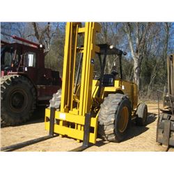JOHN DEERE 488E FORKLIFT, S/N 832535, TRIPLE STAGE, DIESEL ENG, CANOPY, METER READING 3,652 HRS