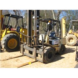 TCM FHG36N8 FORKLIFT, S/N 46400661, 8,000# CAP, DOUBLE STAGE, LP GAS, CANOPY, METER READING 6,237 HR