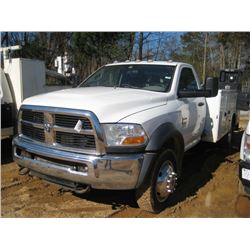2011 DODGE RAM 5500 4X4 SERVICE TRUCK, S/N 3D6WU7EL1BG612324, CUMMINS DIESEL, A/T, KNAPHEIDE SERIVCE