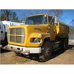 1995 FORD AEROMAX L9000 S/A WATER TRUCK, S/N 1FTYS95W3SVA05777, FORD DIESEL ENG, 5 SPD TRANS, 21,200