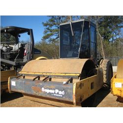 VOLVO SUPER PAC 8400 VIBRATORY ROLLER, S/N 101604, 84" DRUM, ECAB W/AIR, METER READING 6,687 HRS