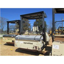 INGERSOLL-RAND DD110HF TANDEM ROLLER, S/N 164024QR, 78" DRUMS, VIBRATORY, CANOPY, METER READING 4,12