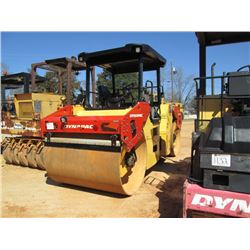 DYNAPAC CC424 HF TANDEM ROLLER, S/N 384S00200 (09 YR) 68" DRUMS, VIBRATORY, CANOPY, METER READING 3,
