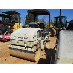 INGERSOLL RAND DD30 TANDEM ROLLER, S/N 174429 (03 YR) 54" DRUMS, VIBRATORY, CANOPY, METER READING 4,