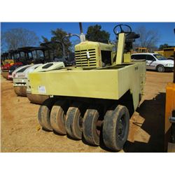 BROS SP54-B PNEUMATIC ROLLER, S/N SP7404, 6 CYL GAS ENGINE, 3 SPD TRANS