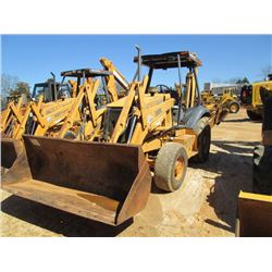 CASE 580L 4X4 LOADER BACKHOE, S/N JJG0235767, GP BUCKET, 18" HOE BUCKET, CANOPY, METER READING 5,665