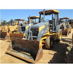 JOHN DEERE 310J 4X4 LOADER BACKHOE, S/N 146451, (07 YR) GP BUCKET, 18" HOE BUCVKET, CANOPY, METER RE