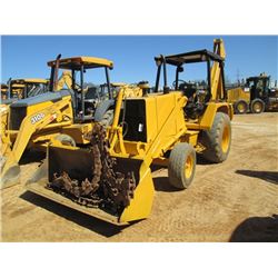 JOHN DEERE 210C LOADER BACKHOE, S/N 724620, GP BUCKET, 24" HOE BUCKET, CANOPY, METER READING 7,684 H
