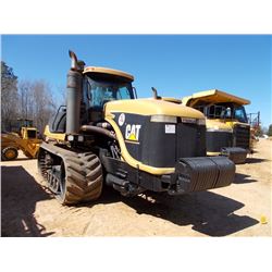 CAT CHALLENGER 95E FARM TRACTOR, S/N 6KS00865, TRACK TYPE, 4 HYD REMOTES, ECAB W/AIR, METER READING 