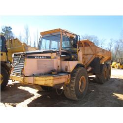 VOLVO A25C ARTICULATED DUMP, S/N V61171, ECAB W/AIR, 23.5-25 TIRES, METER READING 11,424 HRS