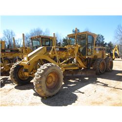 CAT 140H MOTOR GRADER, S/N 2ZK00657 (96 YR) 12' MOLDBOARD W/2' EXTENSION, SCARIFIER, ACCUMULATOR, EC