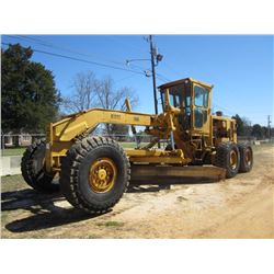 CAT 16G MOTOR GRADER, S/N 93U928, 14' MOLDBOARD W/TIP CONTROL, ECAB, 20.5-25 TIRES, ODOMETER READING