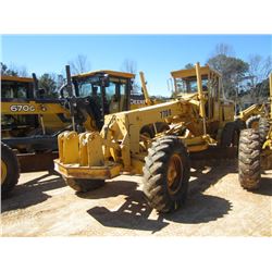 JOHN DEERE 770B MOTOR GRADER, S/N 511500, 14" MOLDBOARD W/TIP CONTROL, FRONT SCARIFIER, CANOPY, 14.0