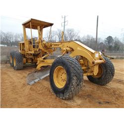 CAT 12G MOTOR GRADER, S/N 61M988, 14' MOLDBOARD W/TIP CONTROL, SCARIFIER, CANOPY