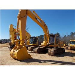 JOHN DEERE 230LC HYDRAULIC EXCAVATOR, S/N 600156, (97 YR) 9'6" STICK, 48" BUCKET, ECAB W/AIR, METER 