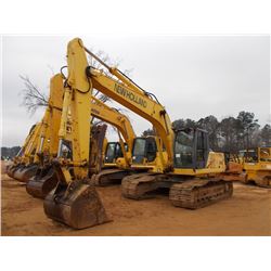 NEW HOLLAND EC215 HYDRAULIC EXCAVATOR, S/N 721622, (01 YR) 9' 6" STICK, 48" BUCKET, THUMB, ECAB W/AI