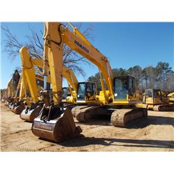 KOMATSU PC220LC-8 HYDRAULIC EXCAVATOR, S/N A88802, (09 YR) 9' 9" STICK, 60" BUCKET, ECAB W/AIR, METE