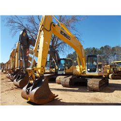 KOBELCO SK210LC HYDRAULIC EXCAVATOR, S/N Y008U1980, (05 YR) 9'10" STICK, 42" BUCKET, ECAB W/AIR, MET