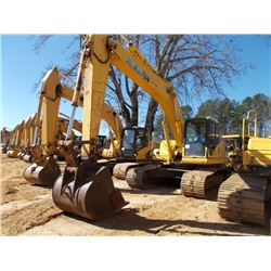 KOMATSU PC200LC-7 HYDRAULIC EXCAVATOR, S/N 201029, (02 YR) 9'7" STICK, 50" BUCKET, ECAB W/AIR, METER