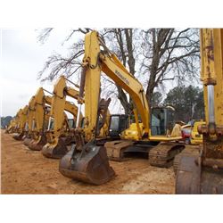 KOMATSU PC200LC-7L HYDRAULIC EXCAVATOR, S/N A86346, (03 YR) 9'6" STICK, 50" BUCKET, THUMB, ECAB W/AI