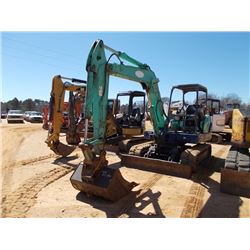 IHI 55N2 MINI HYDRAULIC EXCAVATOR, S/N WP000886, 5'3" STICK, 36" BUCKET, THUMB, AUX HYD, BACKFILL BL