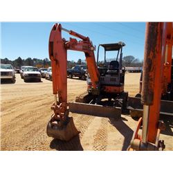 ZAXIS ZX35UNA-2 MINI HYDRAULIC EXCAVATOR, S/N 234592,(05 YR) 4' 4" STICK, 18" BUCKET, AUX HYDS, BACK
